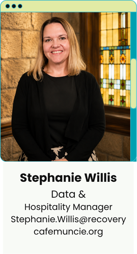 Headshot of Stephanie Willis, Data and Hospitality Manager